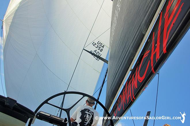 Comanche on board - Trans-Atlantic record © Adventures of a Sailor Girl